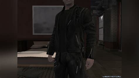  gta 4 black leather jacket mod